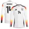 Maglia da Calcio a Maniche Lunghe Germania Musiala 14 Casa Euro 2024 per Uomo